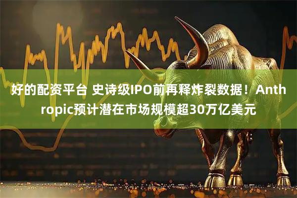 好的配资平台 史诗级IPO前再释炸裂数据！Anthropic预计潜在市场规模超30万亿美元